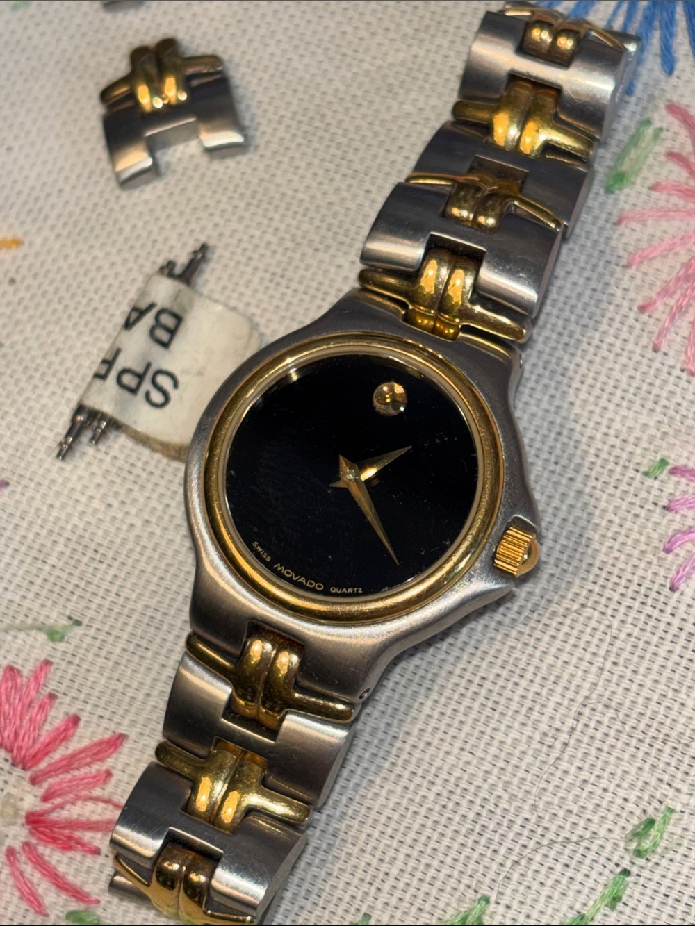 EUC Movado Olympian Collection 81.A1.827.2 (26mm women's variant), Two-tone sta
